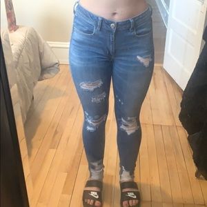 High-rise super stretch jeggings